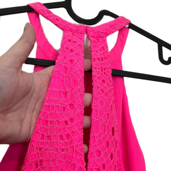 SOLD Lilly Pulitzer Hot Pink Quinn Halter Swing Dress Size Small - Picture 6 of 10